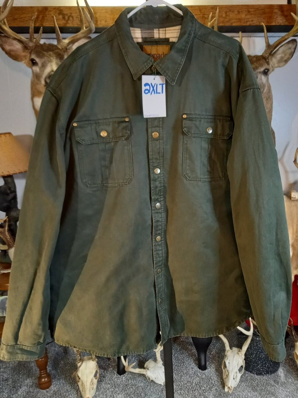 Bountyman Concealed Carry Shirt Jacket - Olive | 2XLT - Picture 2 of 6